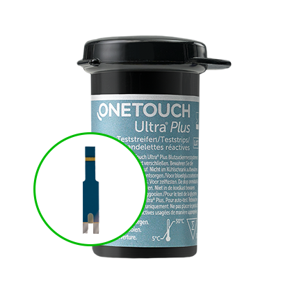 Ultra Plus test strip vial