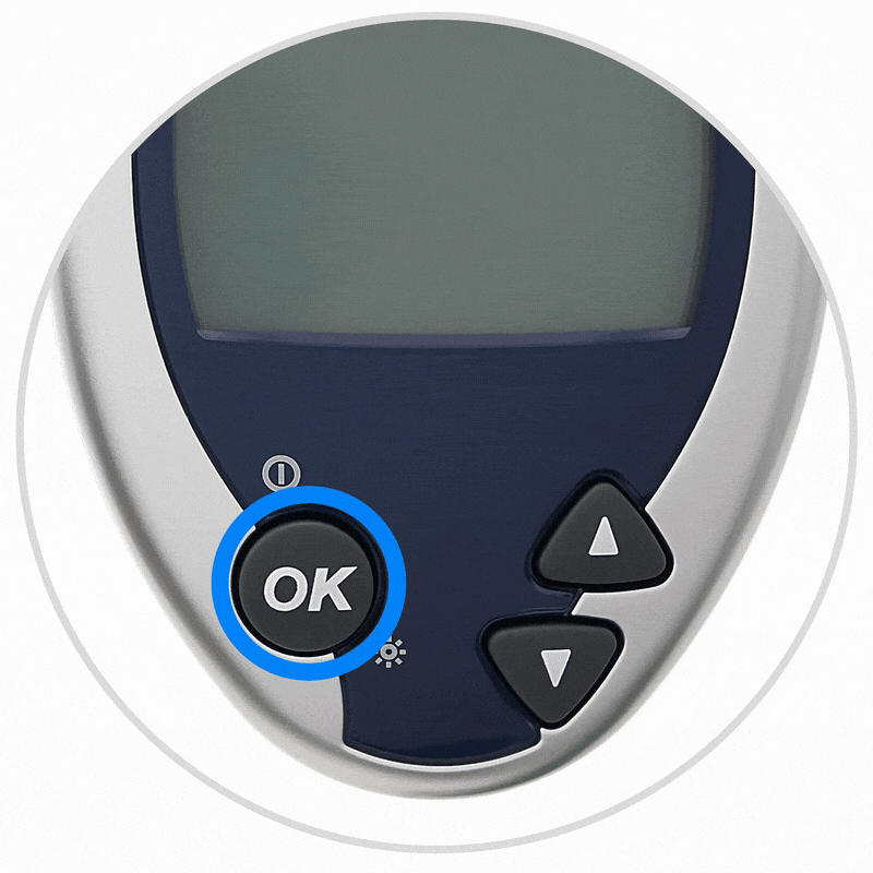 Blue Ultra 2 meter with OK button