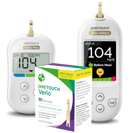 Onetouch Verio Monitors and test strips