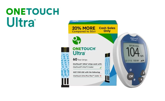 OneTouch Ultra test strips - fast accurate blood glucose testing