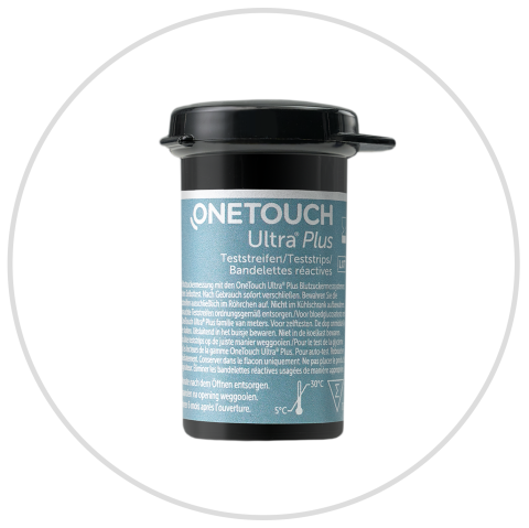 Ultra Plus test strip vial