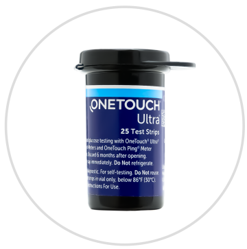 Ultra 2 test strip vial