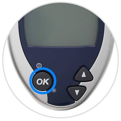 Blue Ultra 2 meter with OK button