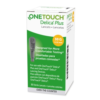OneTouch® Delica® Plus lancets 30 gauge – 30 Count