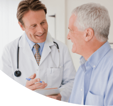 Doctor and Patient Talking and Smiling