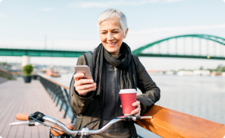 Woman Looking At Phone
