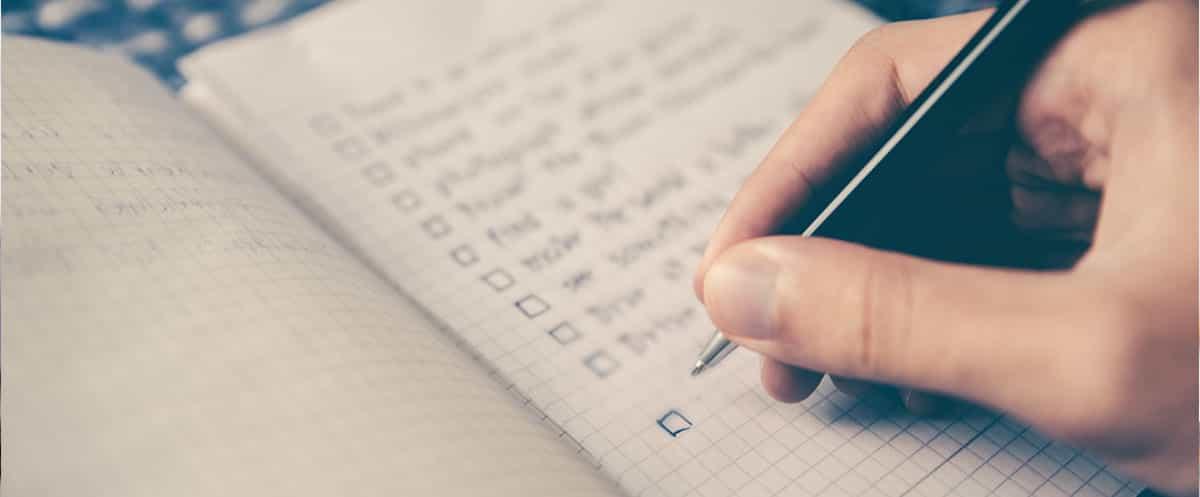 Creating a Written Checklist