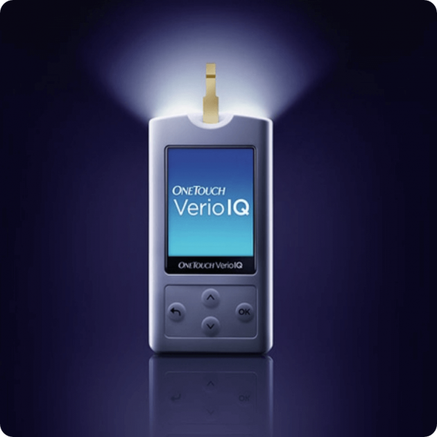 OneTouch Verio IQ® Meter Illuminated Test Strip Port