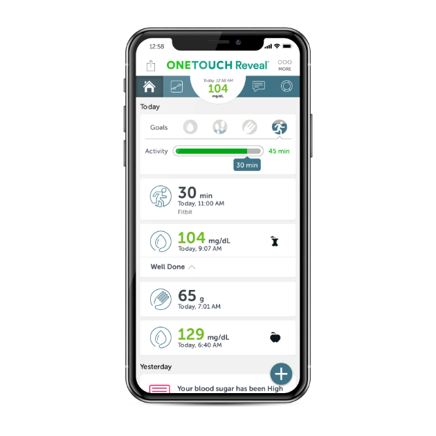 T1D Management On The Go: OneTouch Reveal
