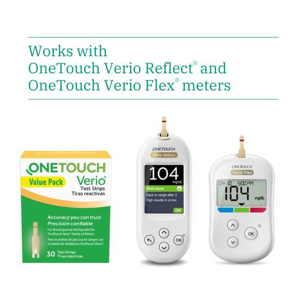 OneTouch Verio Diabetic Test Strips for Blood Sugar Monitor