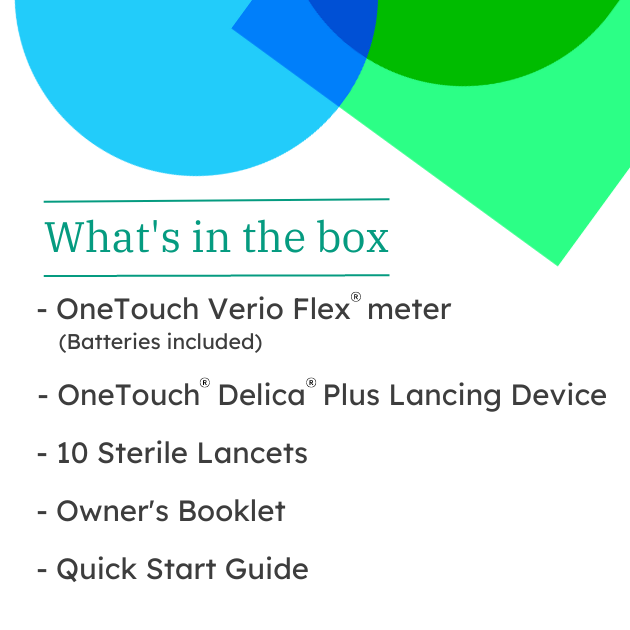 OneTouch Verio Flex® meter. Setting Up Your Meter. 